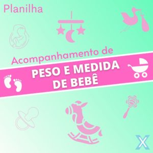 Peso e Medida de Bebê – Menina